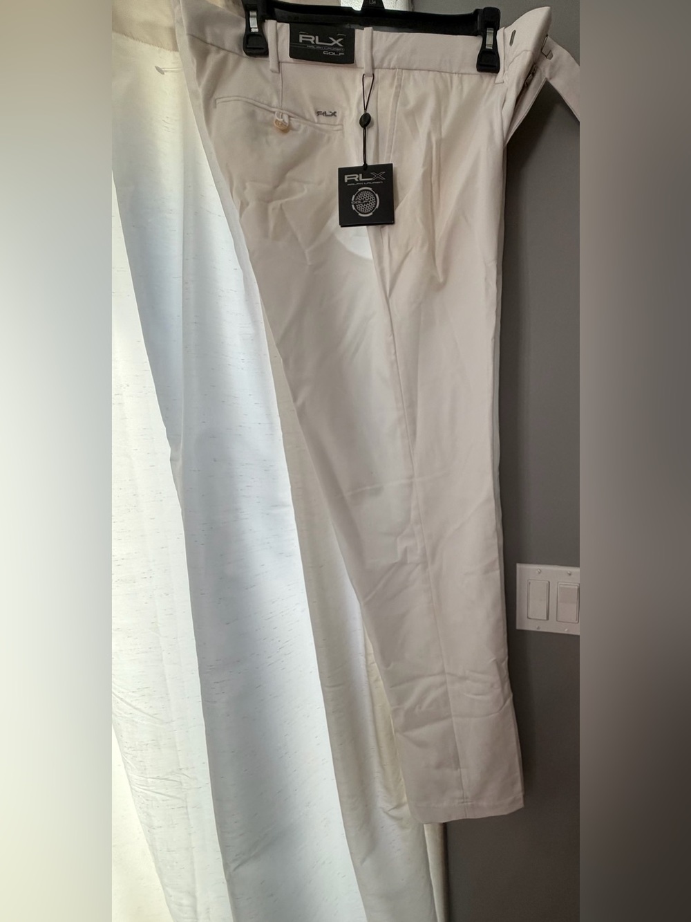 RLX Ralph Lauren Men's White Performance Dress Pants
